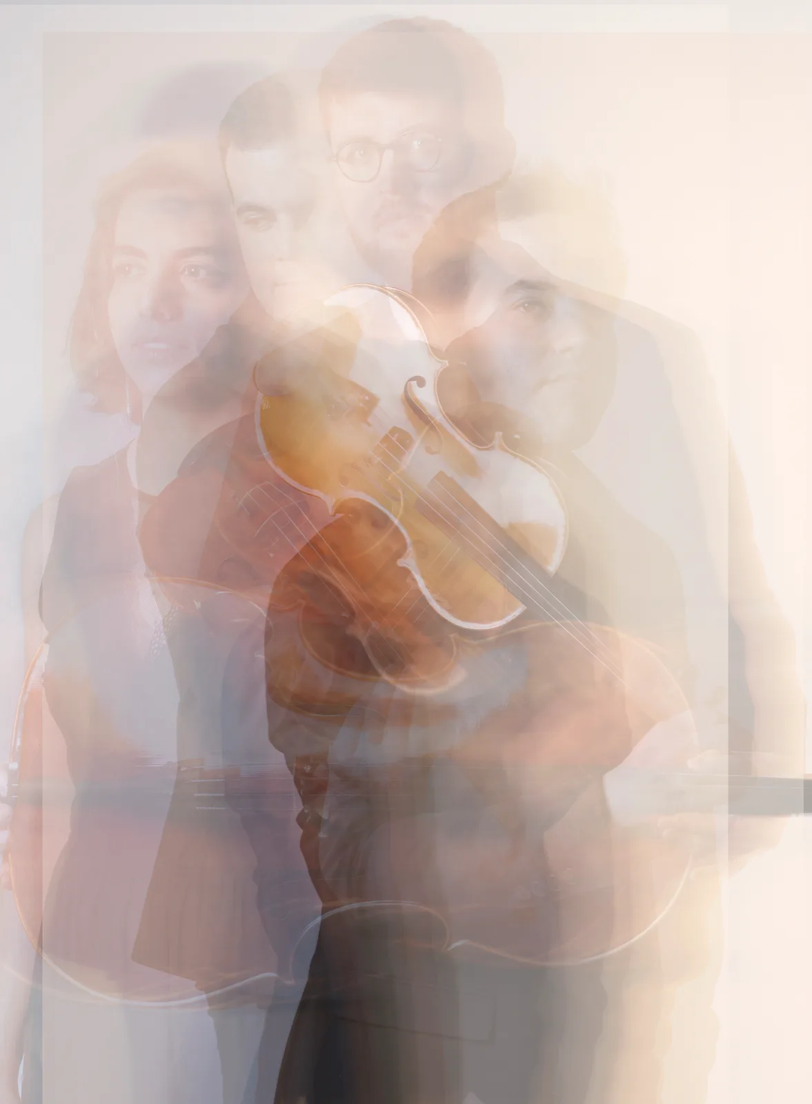 Cuarteto Iberia en composición artística difusa.